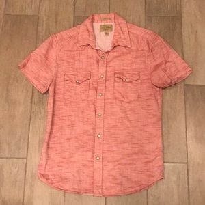 Lucky Brand red button up shirt Small excellent